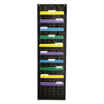 Carson-Dellosa Education Storage Pocket Chart, 10 Pockets, Hanger Grommets, 14 X 47, Red freeshipping - TVN Wholesale